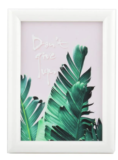 กรอบรูป PTS LEAFY 4x6 นิ้ว สีขาว