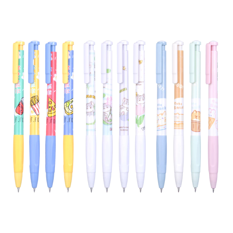 Quantum ปากกา ปากกาเจล แฟนซี 0.38 น้ำเงิน จำนวน 1 ด้าม (คละลาย)